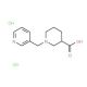 1-(Pyridin-3-ylmethyl)piperidine-3-carboxylic acid dihydrochloride - chemical structure image