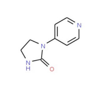 1-Pyridin-4-yl-imidazolidin-2-one (CAS 52210-90-9) - chemical structure image