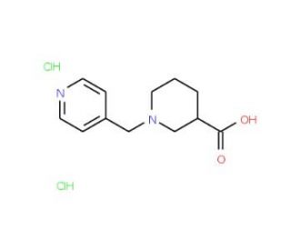 1-(Pyridin-4-ylmethyl)piperidine-3-carboxylic acid dihydrochloride (CAS 887445-06-9) - chemical structure image