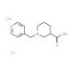 1-(Pyridin-4-ylmethyl)piperidine-3-carboxylic acid dihydrochloride (CAS 887445-06-9) - chemical structure image