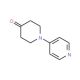 1-pyridin-4-ylpiperidin-4-one (CAS 126832-81-3) - chemical structure image