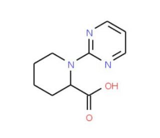 1-pyrimidin-2-ylpiperidine-2-carboxylic acid - chemical structure image