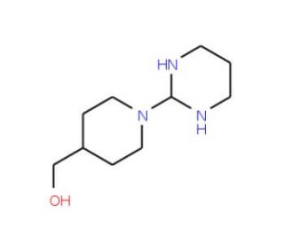 1-(Pyrimidin-2yl)piperidin-4-ylmethanol (CAS 111247-61-1) - chemical structure image