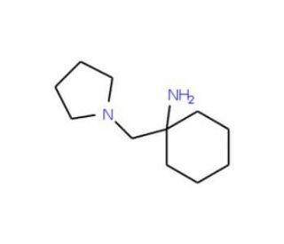 1-Pyrrolidin-1-ylmethyl-cyclohexylamine (CAS 876717-44-1) - chemical structure image