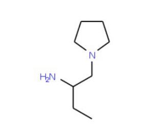 1-Pyrrolidin-1-ylmethyl-propylamine - chemical structure image