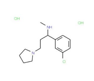 1-Pyrrolidin-3-(3&prime;-chlorophenyl)-3-methylamine-propane dihydrochloride - chemical structure image