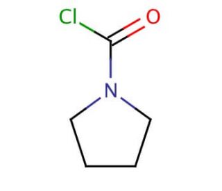 1-Pyrrolidinecarbonyl chloride (CAS 1192-63-8) - chemical structure image