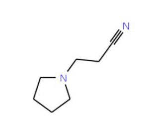 1-Pyrrolidinepropionitrile (CAS 26165-45-7) - chemical structure image