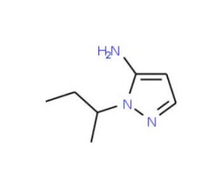 1-sec-butyl-1H-pyrazol-5-amine (CAS 3524-19-4) - chemical structure image
