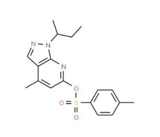 1-sec-butyl-4-methyl-1H-pyrazolo[3,4-b]pyridin-6-yl 4-methylbenzenesulfonate - chemical structure image