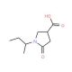 1-sec-Butyl-5-oxopyrrolidine-3-carboxylic acid (CAS 696647-92-4) - chemical structure image