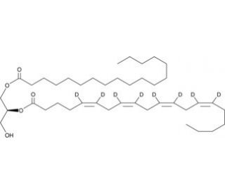 1-Stearoyl-2-Arachidonoyl-sn-Glycerol-d8 (CAS 65914-84-3 (unlabeled)) - chemical structure image