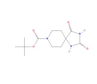 1-t-Boc-piperidine-4-spiro-5&prime;-hydantoin (CAS 183673-70-3) - chemical structure image