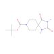 1-t-Boc-piperidine-4-spiro-5′-hydantoin (CAS 183673-70-3) - chemical structure image