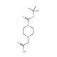 [1-(tert-Butoxycarbonyl)piperazin-4-yl]acetic acid (CAS 156478-71-6) - chemical structure image
