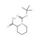 1-tert-Butoxycarbonylpiperidine-2-carboxylic acid (CAS 118552-55-9) - chemical structure image