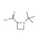 1-tert-Butyl-2-azetidinecarboxylic acid (CAS 18085-38-6) - chemical structure image