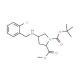 1-tert-Butyl 2-methyl (2S,4S)-4-[(2-chlorobenzyl)-amino]pyrrolidine-1,2-dicarboxylate - chemical structure image