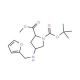 1-tert-Butyl 2-methyl (2S,4S)-4-[(2-furylmethyl)-amino]pyrrolidine-1,2-dicarboxylate - chemical structure image