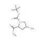 1-tert-Butyl 2-methyl (2S,4S)-4-aminopyrrolidine-1,2-dicarboxylate (CAS 121148-01-4) - chemical structure image