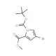 1-(tert-Butyl) 2-methyl 4-bromo-1H-pyrrole-1,2-dicarboxylate (CAS 156237-78-4) - chemical structure image