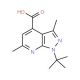 1-tert-butyl-3,6-dimethyl-1H-pyrazolo[3,4-b]pyridine-4-carboxylic acid - chemical structure image