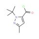 1-tert-Butyl-3-methyl-1H-pyrazole-5-carbonyl chloride (CAS 175277-10-8) - chemical structure image