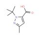 1-tert-butyl-3-methyl-1H-pyrazole-5-carboxylic acid (CAS 175277-09-5) - chemical structure image
