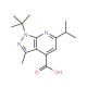 1-tert-butyl-3-methyl-6-(propan-2-yl)-1H-pyrazolo[3,4-b]pyridine-4-carboxylic acid - chemical structure image