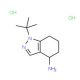 1-tert-butyl-4,5,6,7-tetrahydro-1H-indazol-4-amine dihydrochloride - chemical structure image