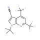 1-(tert-Butyl)-4,6-bis(trifluoromethyl)-1H-pyrrolo[2,3-b]pyridine-3-carbonitrile - chemical structure image