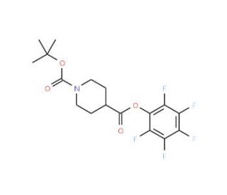 1-tert-Butyl 4-(pentafluorophenyl) piperidine-1,4-dicarboxylate (CAS 294885-28-2) - chemical structure image