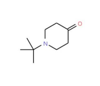 1-tert-Butyl-4-piperidinone (CAS 1465-76-5) - chemical structure image