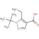 1-tert-butyl-5-ethyl-1H-pyrazole-4-carboxylic acid - chemical structure image