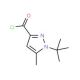 1-tert-Butyl-5-methyl-1H-pyrazole-3-carbonyl chloride (CAS 306936-94-7) - chemical structure image