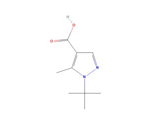 1-tert-butyl-5-methyl-1H-pyrazole-4-carboxylic acid - chemical structure image