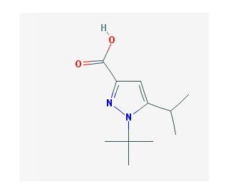 1-tert-butyl-5-(propan-2-yl)-1H-pyrazole-3-carboxylic acid - chemical structure image
