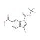 1-tert-Butyl 6-methyl-3-iodo-1H-indole-1,6-dicarboxylate (CAS 850374-94-6) - chemical structure image