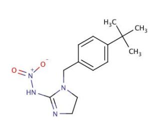1-tert-Butylbenzyl-2-nitroamino-imidazoline - chemical structure image