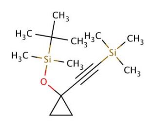 1-(tert-Butyldimethylsilyloxy)-1-(2&prime;-trimethylsilyl)ethynylcyclopropane - chemical structure image