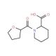 1-(tetrahydrofuran-2-ylcarbonyl)piperidine-2-carboxylic acid - chemical structure image