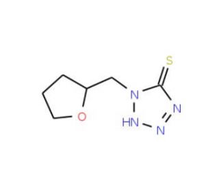 1-(tetrahydrofuran-2-ylmethyl)-1H-tetrazole-5-thiol - chemical structure image