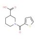 1-(thien-2-ylcarbonyl)piperidine-3-carboxylic acid - chemical structure image