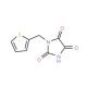 1-(thien-2-ylmethyl)imidazolidine-2,4,5-trione - chemical structure image