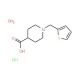1-(Thien-2-ylmethyl)piperidine-4-carboxylic acid hydrochloride (CAS 944450-84-4) - chemical structure image 