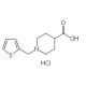 1-(Thien-2-ylmethyl)piperidine-4-carboxylic acid hydrochloride (CAS 944450-84-4) - chemical structure image
