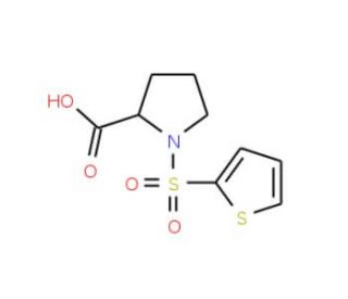 1-(thien-2-ylsulfonyl)pyrrolidine-2-carboxylic acid - chemical structure image