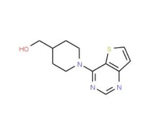 (1-Thieno[3,2-d]pyrimidin-4-ylpiperid-4-yl)methanol (CAS 910037-26-2) - chemical structure image