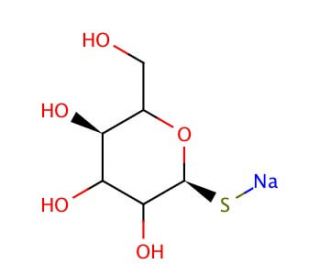 1-Thio-&beta;-D-galactose, Sodium Salt (CAS 42891-22-5) - chemical structure image