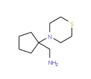 (1-thiomorpholin-4-ylcyclopentyl)methylamine - chemical structure image
